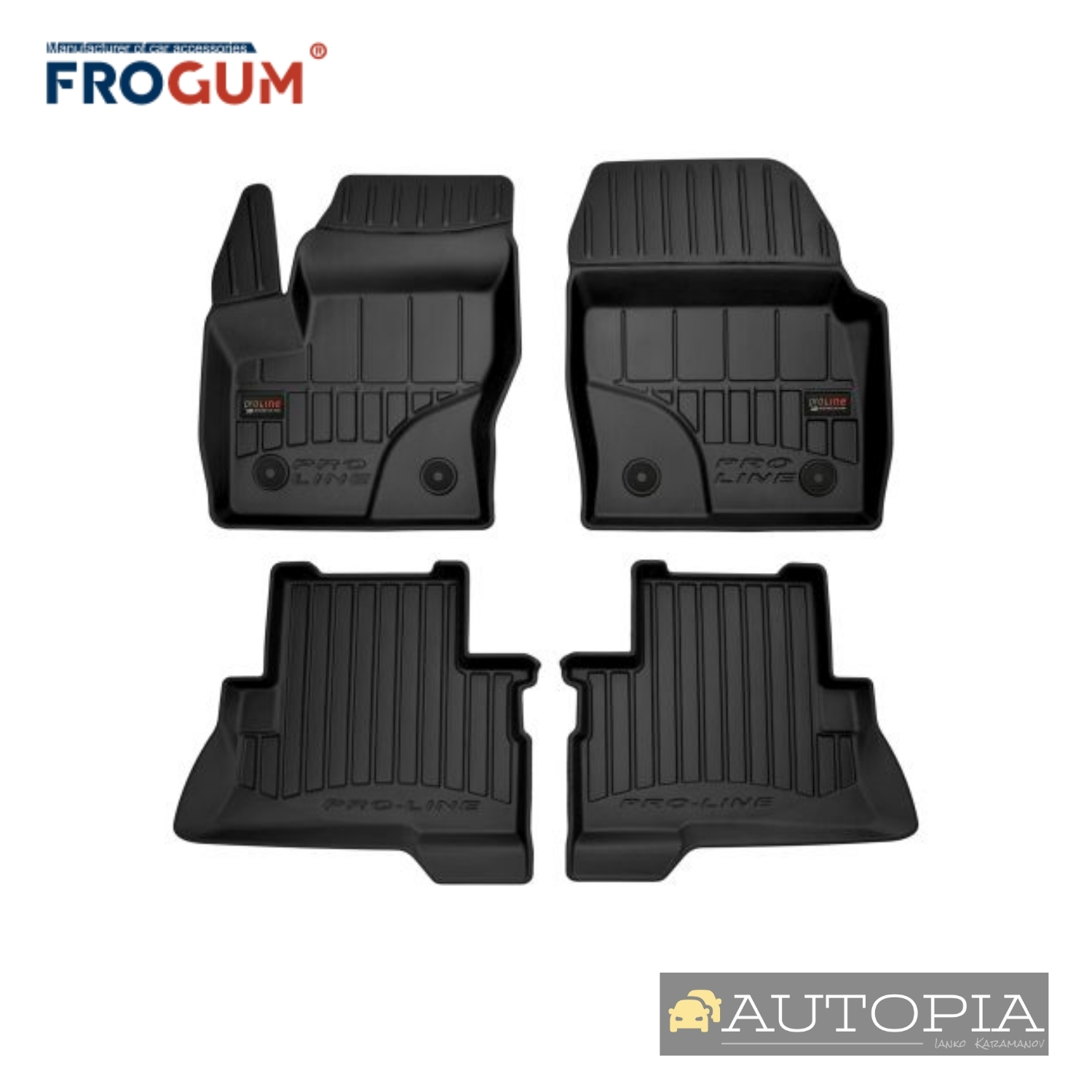 Гумени стелки FROGUM за FORD KUGA II след 2013г. SUV FRG 3D409682
